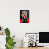 De komiek Schilderij van Alfred Fox Poster (Thuiskantoor)
