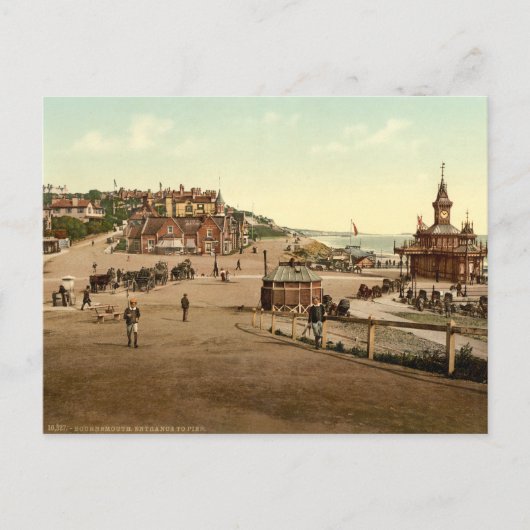 De komst van Bournemouth Harbour, Dorset, Engeland Briefkaart (Voorkant)
