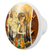 De komst van de Herfst Keramische Knop (Rechts)