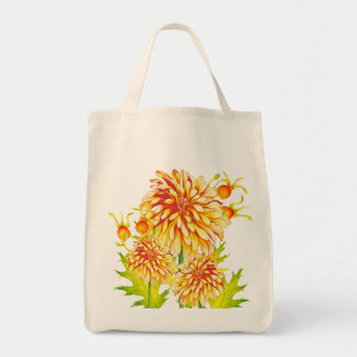 De komst van de herfst op een boodschappentas tote bag