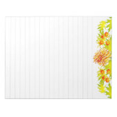 De komst van de herfst op een groot Notitieblok (Voorkant)