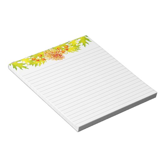 De komst van de herfst op een middelgroot Notitieb Notitieblok (Schuin)