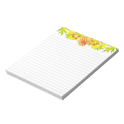 De komst van de herfst op een middelgroot Notitieb Notitieblok (Linkerzijde)