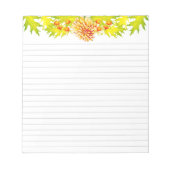 De komst van de herfst op een middelgroot Notitieb Notitieblok (Voorkant)