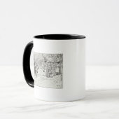 De komst van de jonge vrouwen in Jamestown Mok (Voorkant links)