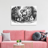 De komst van de kerstman, 1872 canvas afdruk (Insitu (Woonkamer))