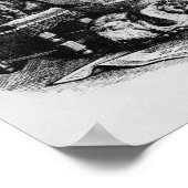 De komst van de kerstman, 1872 poster (Hoek)