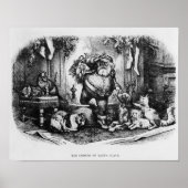 De komst van de kerstman, 1872 poster (Voorkant)