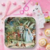 De komst van de koning en de koningin van de Fairi Papieren Bordje (Feest)