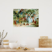 De komst van de koning en de koningin van de Fairi Poster (Keuken)
