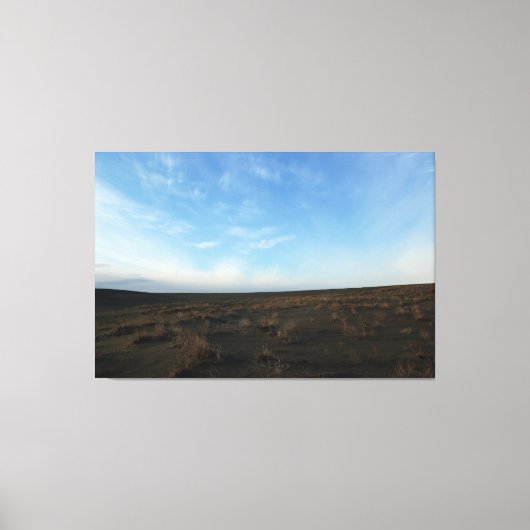 De komst van de schemering gehuld in canvas afdruk (Voorkant)