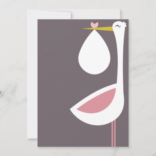 De komst van je kleine wonder vieren! kaart (Achterkant)