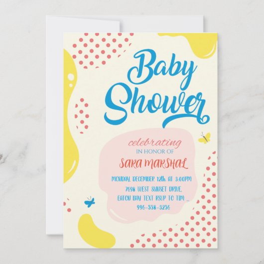 De komst van je kleine wonder vieren! kaart (Voorkant)