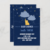 De komst van je kleine wonder vieren! kaart (Voorkant / Achterkant)