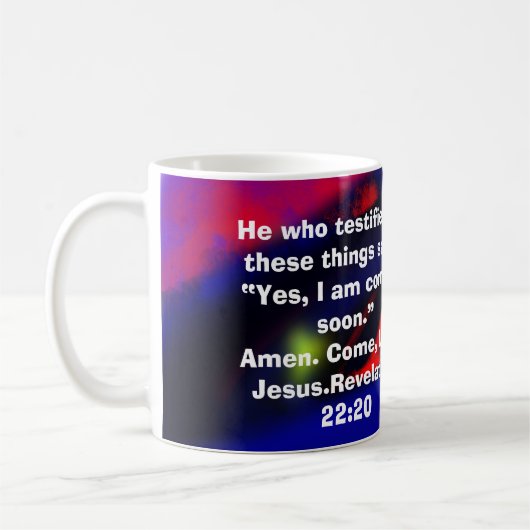 de komst van Jezus Koffiemok (Links)
