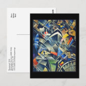 De komst van Nevinson met een zwarte achtergrond Briefkaart (Voorkant / Achterkant)