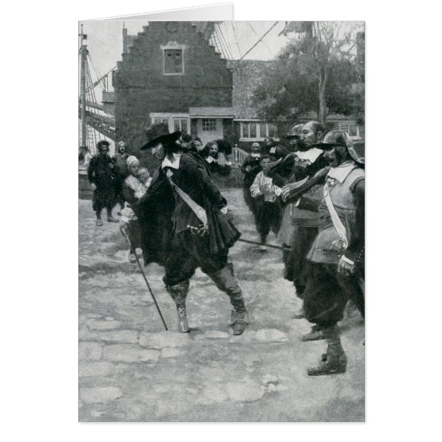 De komst van Stuyvesant in New Amsterdam (Voorkant)