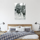 De komst van Stuyvesant in New Amsterdam Canvas Afdruk (Insitu (Slaapkamer))