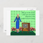 De komst van televisie briefkaart (Voorkant / Achterkant)