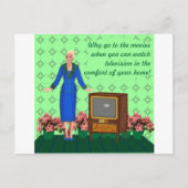 De komst van televisie briefkaart (Voorkant)