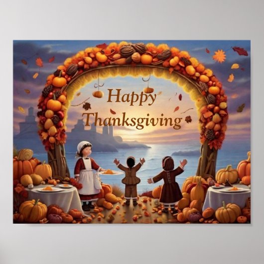 De komst van Thaksgiving Poster (Voorkant)