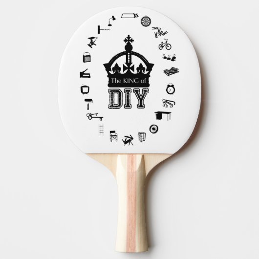 De Kong van DIY Ping Pong Paddle Tafeltennisbatje (Voorkant)
