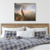 De Kongouro uit New Holland door George Stubbs Canvas Afdruk (Insitu (Slaapkamer))