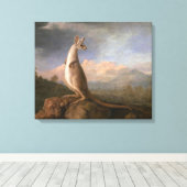 De Kongouro uit New Holland door George Stubbs Canvas Afdruk (Insitu (Houten vloer))
