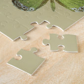 De konijn en de vlinders legpuzzel (Zijkant)