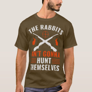 De konijnen gaan op grappige rabbi jagen t-shirt