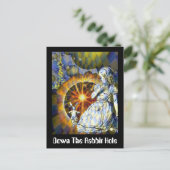 De konijnenhol omlaag briefkaart (Staand voorkant)