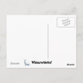 De konijnenhol omlaag briefkaart (Achterkant)