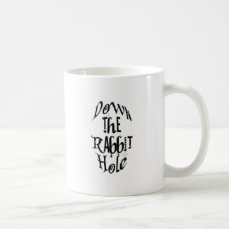 De konijnenhol omlaag koffiemok
