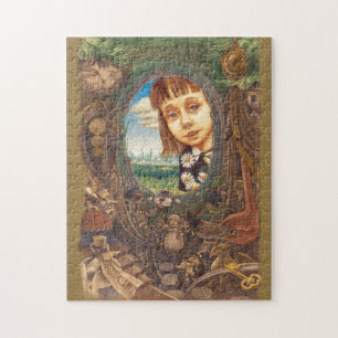 De konijnenhol omlaag legpuzzel