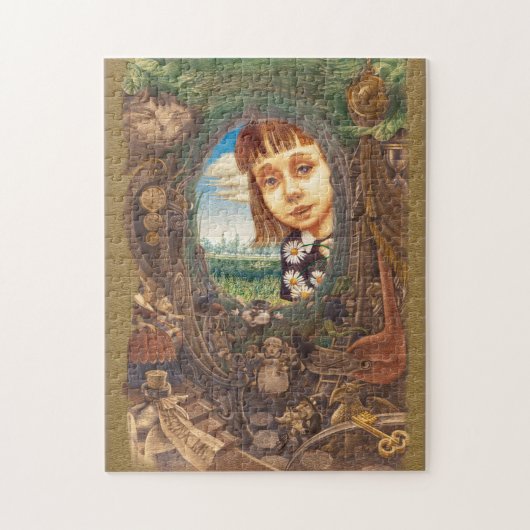 De konijnenhol omlaag legpuzzel (Verticaal)