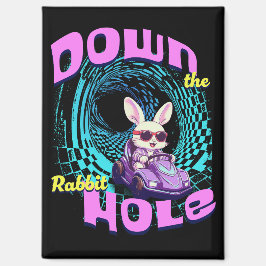 De konijnenhol omlaag magneet