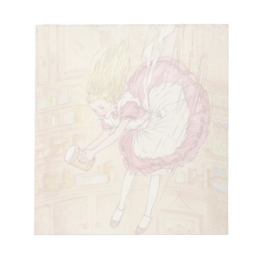 De konijnenhol omlaag notitieblok (Voorkant)