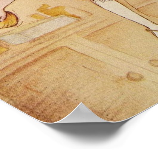 De konijnenhol omlaag poster (Hoek)