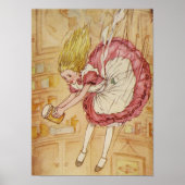 De konijnenhol omlaag poster (Voorkant)