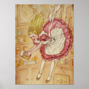 De konijnenhol omlaag poster