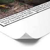 De konijnenhol omlaag poster (Hoek)