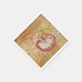 De konijnenhol omlaag servet (Hoek)