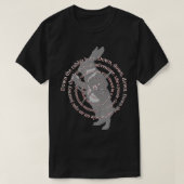 De konijnenhol omlaag t-shirt (Design voorkant)
