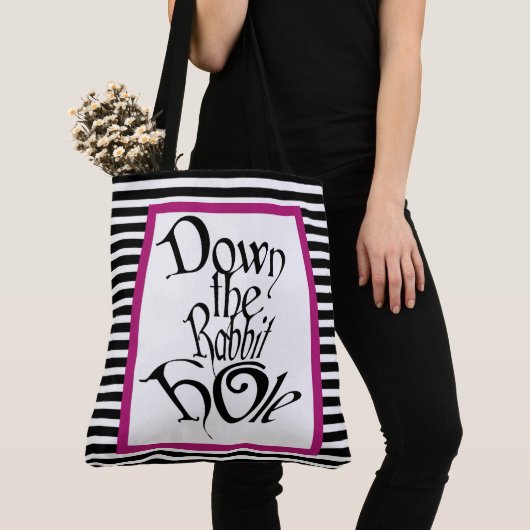 De konijnenhol omlaag tote bag (Dichtbij)