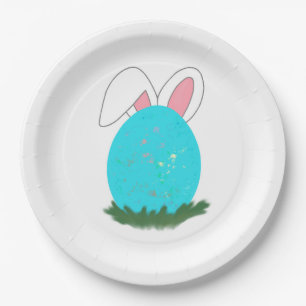 De konijnenspoorweg afhuppelen! papieren bordje