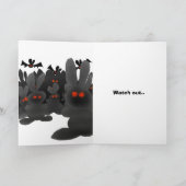 De Konijntjes van de vampier van Mars Feestdagen Kaart (Binnen)