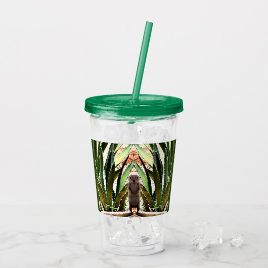 "De koning" Acrylische Drink Tumbler Acryl Drinkbeker (Achterkant ijs)