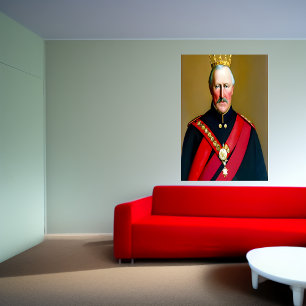 De koning   AI Art Poster