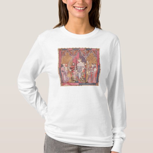 De koning bestuurt justitie t-shirt (Voorkant)
