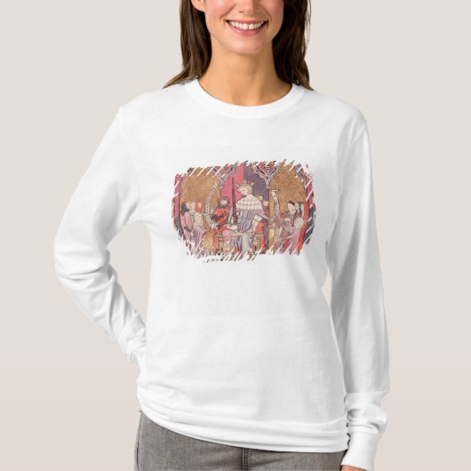 De koning bestuurt justitie t-shirt (Voorkant)